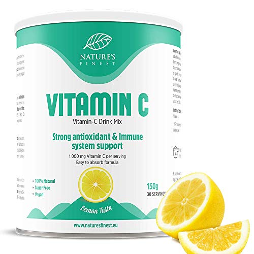 Bebida de Vitamina C |Todo Natural, Vitamina C en polvo de gran absorción I Potente antioxidante I Protege contra el estrés oxidativo