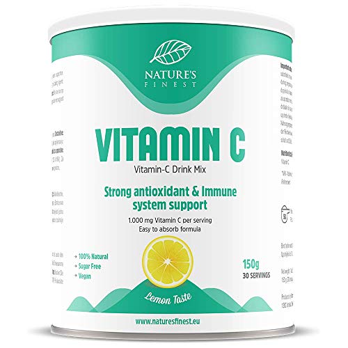 Bebida de Vitamina C |Todo Natural, Vitamina C en polvo de gran absorción I Potente antioxidante I Protege contra el estrés oxidativo