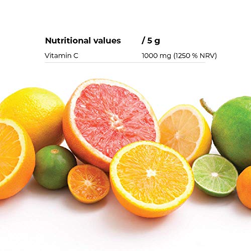 Bebida de Vitamina C |Todo Natural, Vitamina C en polvo de gran absorción I Potente antioxidante I Protege contra el estrés oxidativo