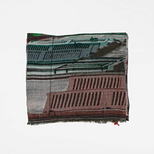 Becksöndergaard Furtera Cowo - Bufanda multicolor Bufanda para mujer de lana Modal Mix – suave – 100 x 200 cm – 2007674001-018