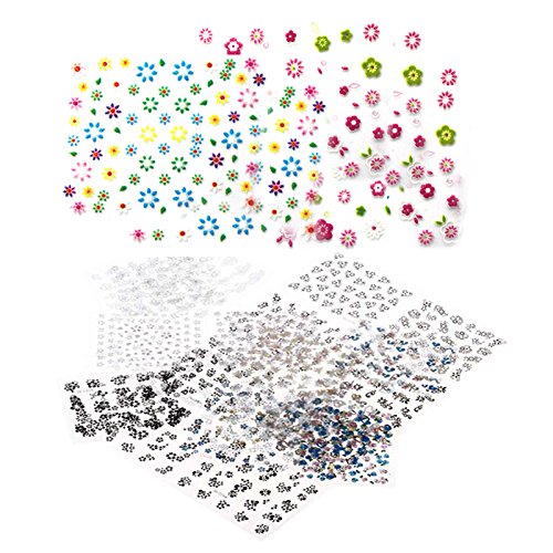 BEETEST 50 hojas Transferencia de arte pegatinas diseño 3D DIY manicura consejos etiqueta decoraciones de uñas