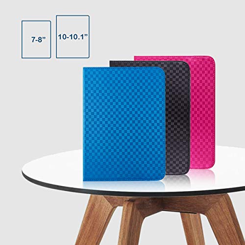 BEISK, Funda Universal para Tablet de 7-8 Pulgadas, con Sistema Giratorio de 360º, Rotación, Protección, con Soporte, para Huawei Mediapad/Samsung Galaxy Tab/Lenovo, Etc. Color Azul…