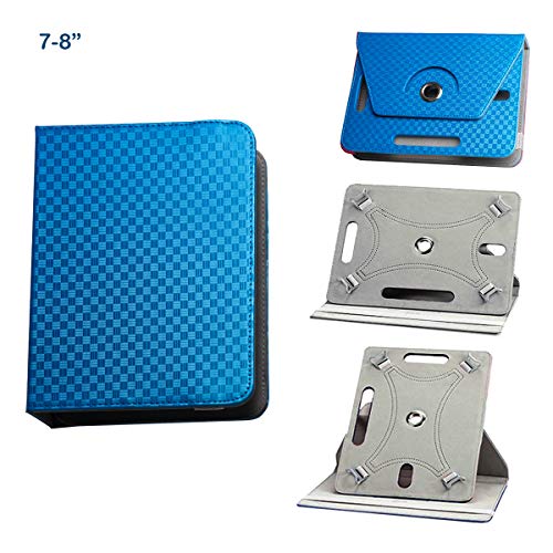 BEISK, Funda Universal para Tablet de 7-8 Pulgadas, con Sistema Giratorio de 360º, Rotación, Protección, con Soporte, para Huawei Mediapad/Samsung Galaxy Tab/Lenovo, Etc. Color Azul…