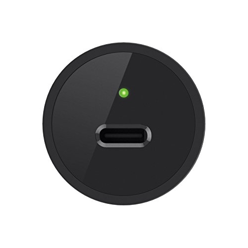 Belkin - Cargador para Coche USB-C de 27 W / 3 A con Cable de USB-C a USB-C de 1,2 m (USB-C PD, Carga MacBook Pro, Galaxy S9/S9+, Galaxy Note 8.0 y Muchos Otros) Negro