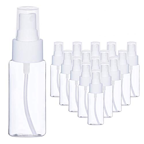 BELLE VOUS Botellas de Spray (20 Piezas) - 80ml Frasco Plástico Transparente con Pulverizador - Frasco Hermético Rellenable para Aceites Esenciales, perfumes, Agua - Fina Atomizador de Viaje