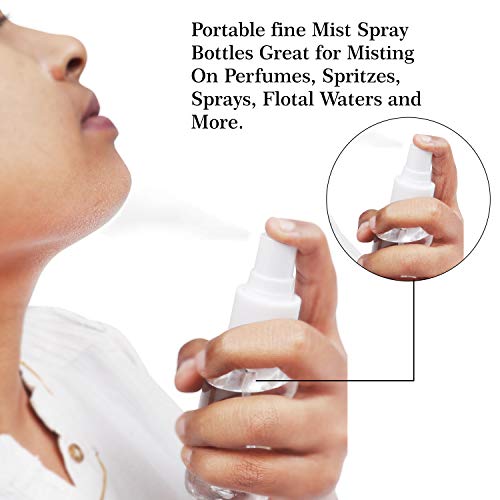 BELLE VOUS Botellas de Spray (20 Piezas) - 80ml Frasco Plástico Transparente con Pulverizador - Frasco Hermético Rellenable para Aceites Esenciales, perfumes, Agua - Fina Atomizador de Viaje