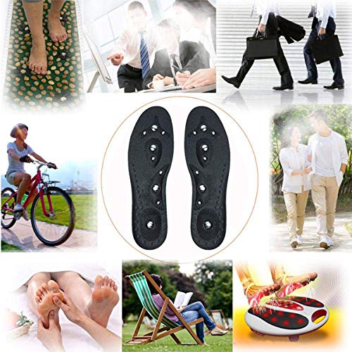 BELOVINGSHOP Inserciones para Zapatos Acupresión, Plantillas de Terapia Magnética con Promoción de la Circulación Sanguínea, Plantillas para Adelgazar para Adelgazar para Uso Diario 2 Pares,S
