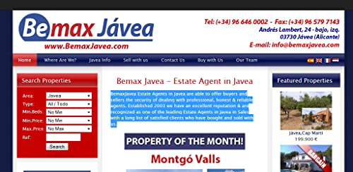 Bemax Javea - Estate Agents in Javea