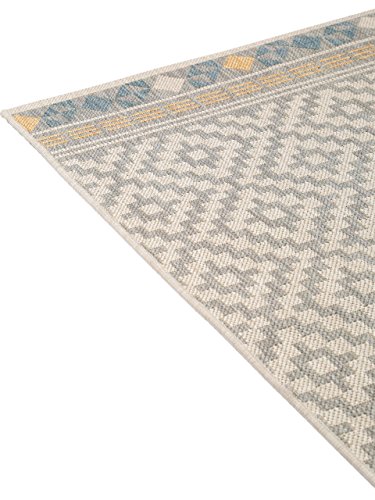 benuta Pflegeleichter Teppich geeignet für Innen Außenbreich, Balkon und Terrasse Alfombra, Fibra sintética, Pardo, 80 x 150 cm