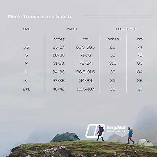 Berghaus Regenhose Standard Leg Paclite Pants Pantalones para Caminar, Uomo, Black, XS