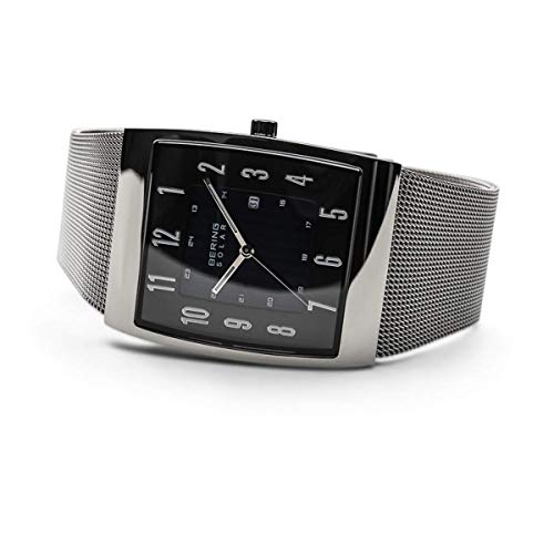 BERING Reloj Analógico para Hombre de Energía Solar con Correa en Acero Inoxidable 16433-002