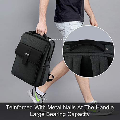 Beschoi Mochila Ordenador Portátil 15.6 Pulgadas Antirrobo Impermeable y Desmontable Mochila Ejecutivo con Puerto de USB para Hombre Mujer Casual Colegio Diario Negocio Trabajo Viaje