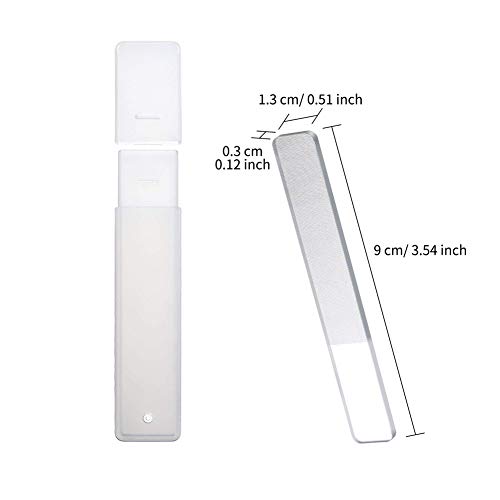 Best Nail File, Crystal Nano Glass Nail Shiner & Nail File Buffer Professional Nail Care Set Manicure Nail Files Block - Limas de uñas para bebé (3 unidades)