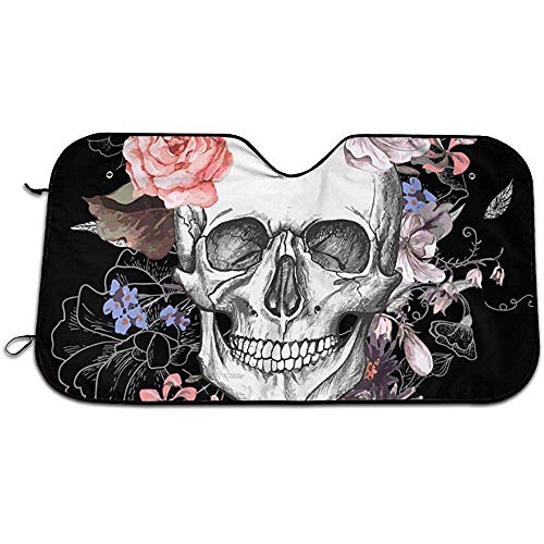 Beth-D Asian Nature Etnia Figuras Visera del Parabrisas del automóvil, Cortinas de protección Solar Protección UV Parabrisas Delantero Visera Protector Solar Aislamiento Protector Solar 147X118CM