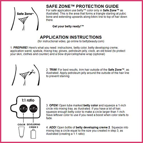 Betty Beauty Brown Betty Color for the Hair Down There Coloring Kit 2.0 Fluid Ounces by Betty Beauty