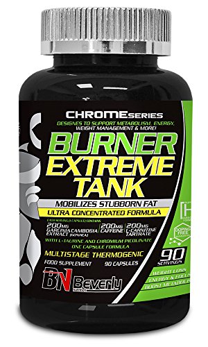 Beverly Nutrition Burner Extreme Tank Quemador de Grasas - 90 Cápsulas