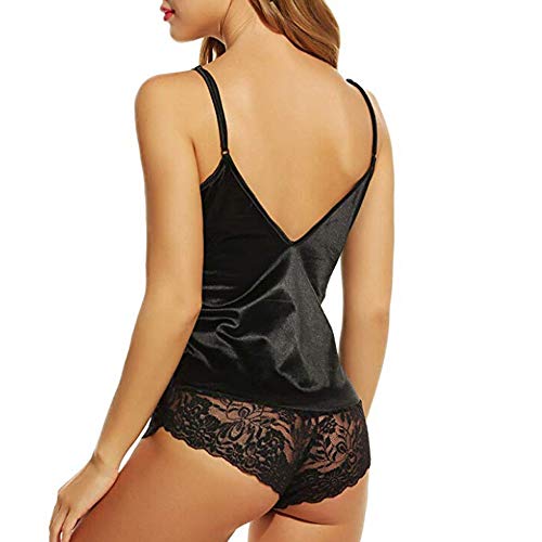 BHYDRY Lenceria Erotica de Mujer Pijamas, Vestido de Encaje de Las Mujeres Ropa Interior Atractivo Babydoll Lencería Liguero
