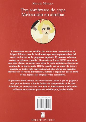 Biblioteca Teide 063 - Tres sombreros de copa. Melocotón en almíbar -Miguel Mihura- - 9788430761425