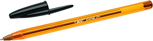 BIC Cristal Original Fine - Bolígrafos punta fina (0.8 mm), Blíster de 4 unidades, Color Negro