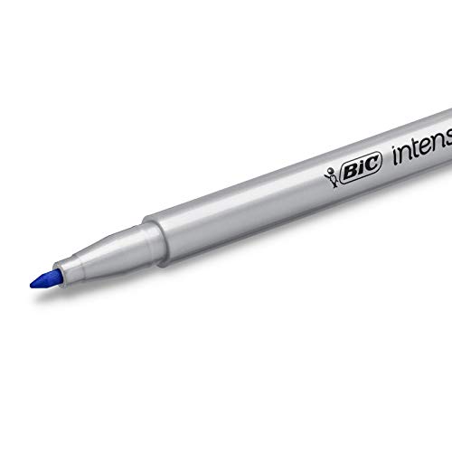BIC Intesity Medium - Blíster de 12 unidades, rotuladores punta media (0,8 mm), colores surtidos