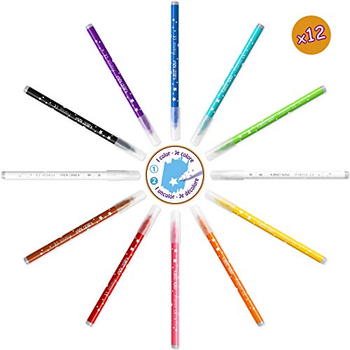 BIC Kids Activity Case - 24 Lápices de colores /24 rotuladores /16 Ceras y 36 Adhesivos para Colorear