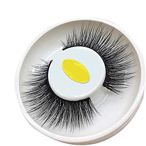 BIGBOBA 1 Pares Pestañas Postizas Naturales de Muy Realista Pestañas Postizas 3d para Trabajar/Citas/Fiesta