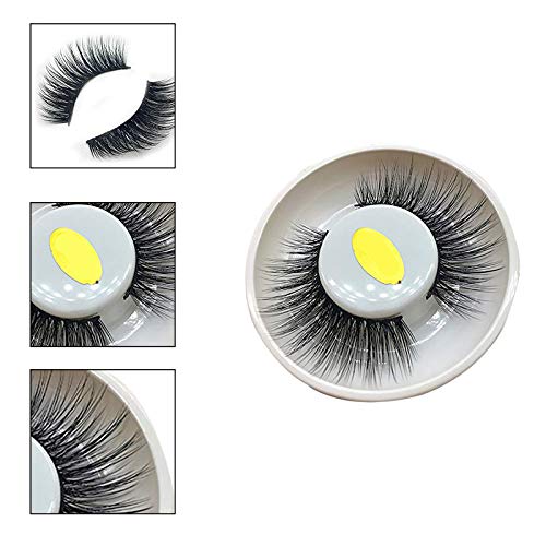 BIGBOBA 1 Pares Pestañas Postizas Naturales de Muy Realista Pestañas Postizas 3d para Trabajar/Citas/Fiesta