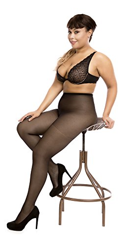 BIGGI BIG Soft Matt 20 DENIER medias gran tamaño-negro-52-54