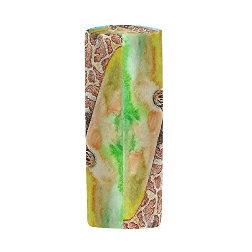 BIGJOKE Estuche para lápices de jirafa con cremallera, organizador de brochas de maquillaje para niñas y niños, para la escuela, estudiantes, papelería, oficina, suministros