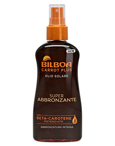 Bilboa, Aceite solar en spray para acelerar el bronceado, con activador de melanina, prolongada el bronceado – 200 ml