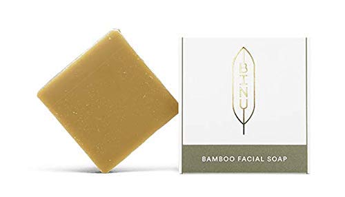 binu Bamboo facial Soap | bambú cosmética | Limpieza Facial con polvo de bambú hojas | Handgemachte cara Jabón con bambú, miel y Etéreos blütenölen | Contiene Natural glycerin