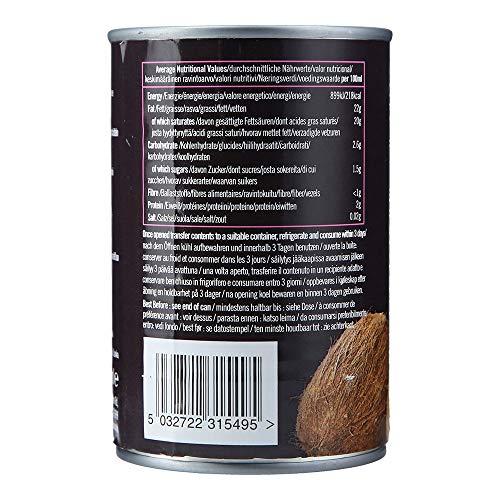 Biona Nata De Coco Ecológica Líquida 80% Coco - Vegetariano, Vegano, Paleo - 400 ml