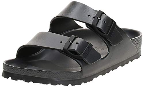 Birkenstock Arizona EVA, Sandalias de Punta Descubierta para Mujer, Plateado (Metallic Anthracite Metallic Anthracite), 38 EU