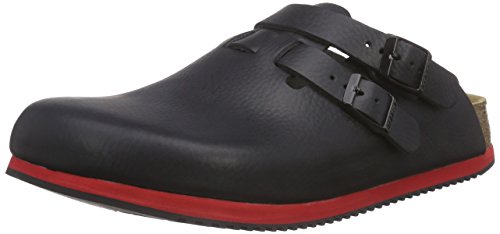 Birkenstock Kay Leder Softfootbed - Zuecos de Cuero para Mujer Blanco Blanco, Color Negro, Talla 41.0 R EU