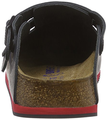 Birkenstock Kay Leder Softfootbed - Zuecos de Cuero para Mujer Blanco Blanco, Color Negro, Talla 41.0 R EU