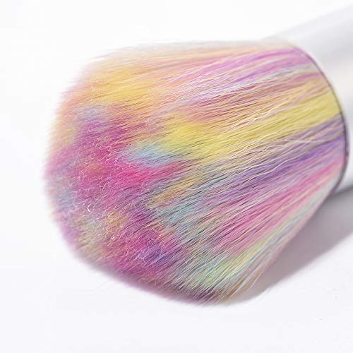 BISHENG Professional Versatile Mini Soft Nail Art Dust Remover Powder Brush Cleaner for Acrylic and Makeup Powder Blush Brushes