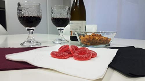 bissu Servilletas Surtidas Especial Hosteleria 38 * 38 Punta Punta. 540 Servilletas. Caja Expositora de 15 Paquetes * 36 u/pte. Blanca, Negra, Burdeos