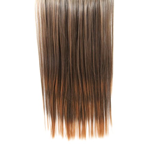 Biya Elementos de pelo Thermatt extensión del pelo 2T30 Clip-liso de color castaño consejos descoloridos número 2T30 45 cm 80 g