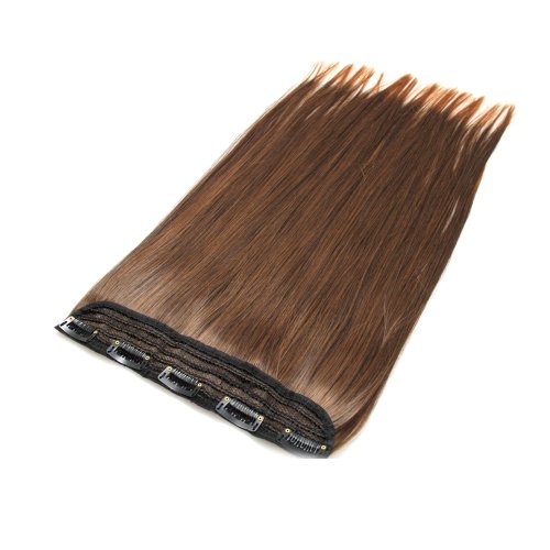Biya Elementos de pelo Thermatt extensión del pelo 2T30 Clip-liso de color castaño consejos descoloridos número 2T30 45 cm 80 g