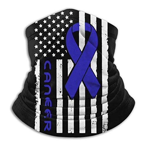 Bklzzjc Conciencia del cáncer de Colon Bandera Unisex Bufanda Deportiva a Prueba de Viento Calentador de Cuello al Aire Libre Bandana Pasamontañas Sombreros