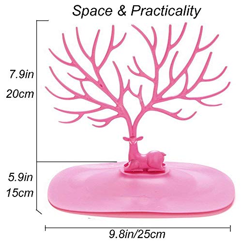 Black Sales Friday Deals Cyber Sales Monday Deals 2018 - Organizador de joyería de Ciervos, Organizador de Maquillaje, Collar, Pendientes, Soporte de Escritorio, Soporte para exhibición de Joyas