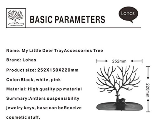 Black Sales Friday Deals Cyber Sales Monday Deals 2018 - Organizador de joyería de Ciervos, Organizador de Maquillaje, Collar, Pendientes, Soporte de Escritorio, Soporte para exhibición de Joyas