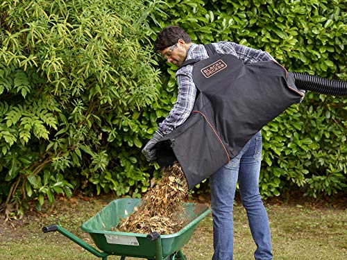 BLACK+DECKER BEBLV300-QS - Soplador, aspirador y triturador de hojas 3.000W, velocidad variable de 230-418 Km/h