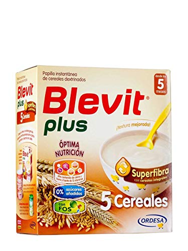 Blevit - Papilla 5 Cereales Superfibra Blevit Plus 700 gr 5m+