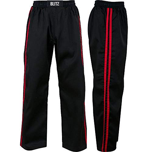 Blitz Classic Poly Cotton Full Contact - Pantalón de chándal de artes marciales para hombre, color multicolor, talla 100 cm