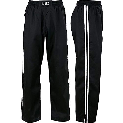 Blitz Classic Poly Cotton Full Contact - Pantalón de chándal de artes marciales para hombre, color multicolor, talla 110 cm