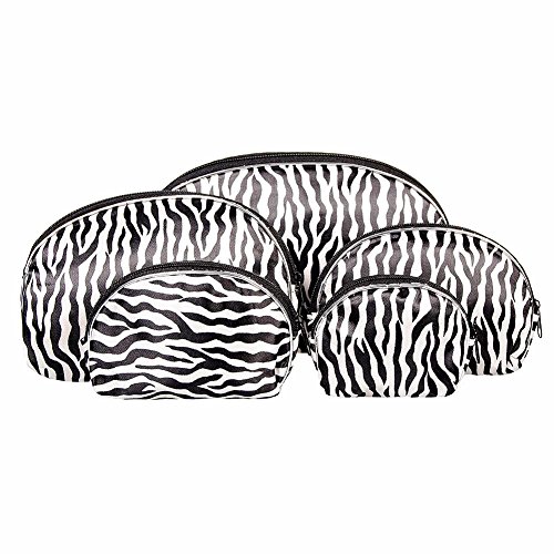 Blue Banana Set de 5 Bolsas de Maquillaje (Cebra)