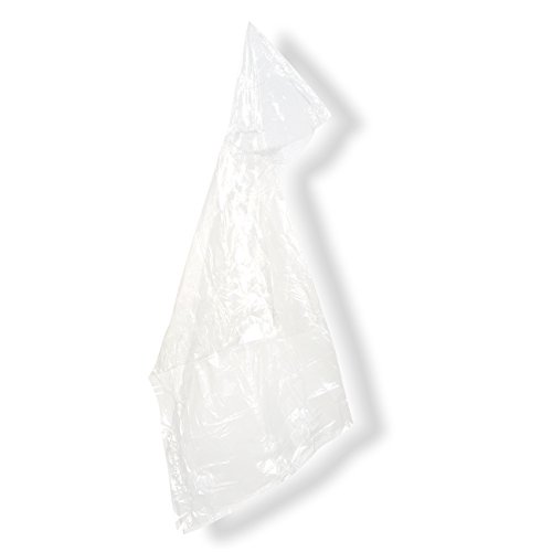 Blue Panda Ponchos de Lluvia Desechables de Emergencia para niños con Capucha Paquete de 20