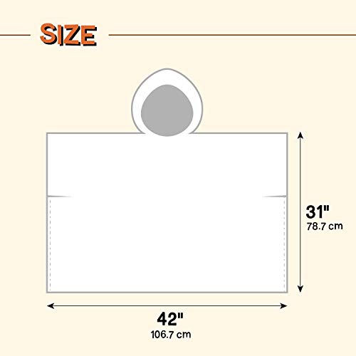 Blue Panda Ponchos de Lluvia Desechables de Emergencia para niños con Capucha Paquete de 20