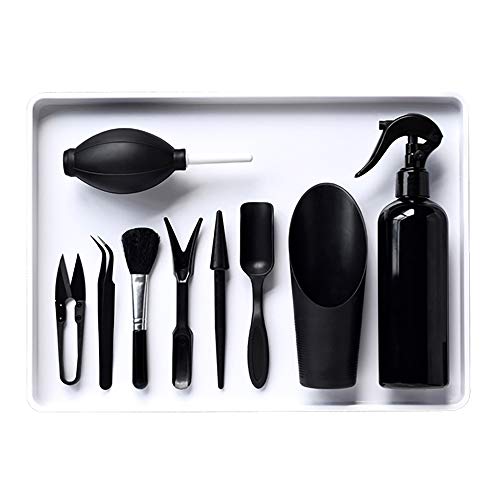 BlueMake 15 piezas de herramientas de plantas suculentas, mini jardín de trasplante manual Herramientas suculentas Plantación en miniatura